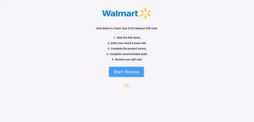 Walmart Gift Card Scam