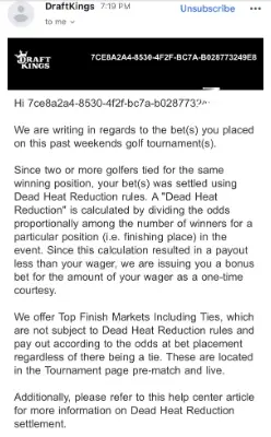 Draftkings Scam Email