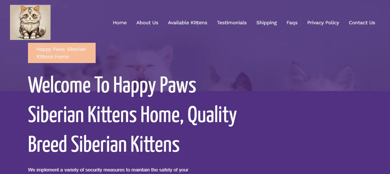 Happy Paws Siberian Kittens Home