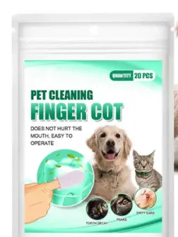 Plinko Dog Dental Finger Wipes