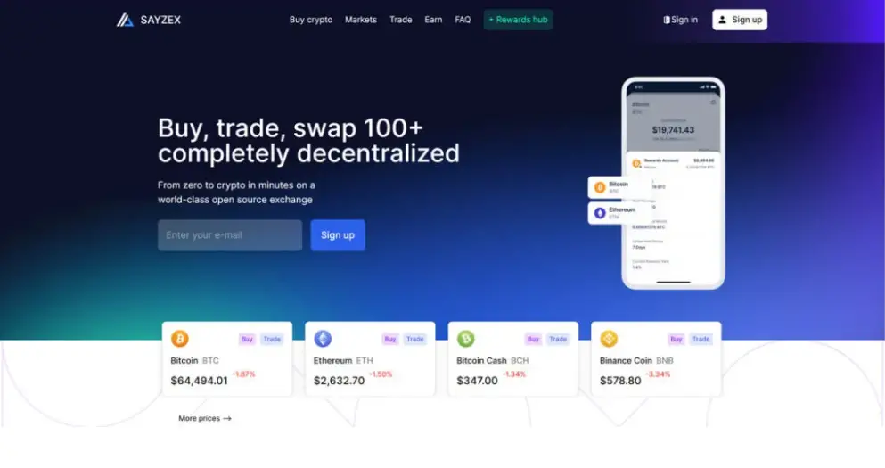 Sayzex.com Crypto